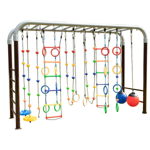 感统体适能训练悬挂秋千幼儿园户外室内运动吊环U型攀爬绳梯圆盘
