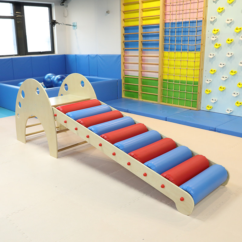 滚轮大滑梯早教室内儿童感统失调体能训练器材前庭平衡运动教玩具