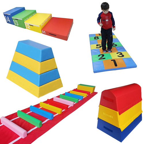 早教软包四档跳马软体儿童体能训练游戏垫室内游戏跳箱跳垫组合