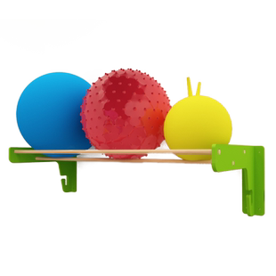 侧装置球架儿童感统室羊角大龙球花生球按摩球墙面收纳架球类收拾