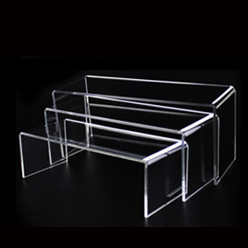 鞋托架有机亚克力男女鞋子展示架鞋店陈列道具台高低凳三件套支架