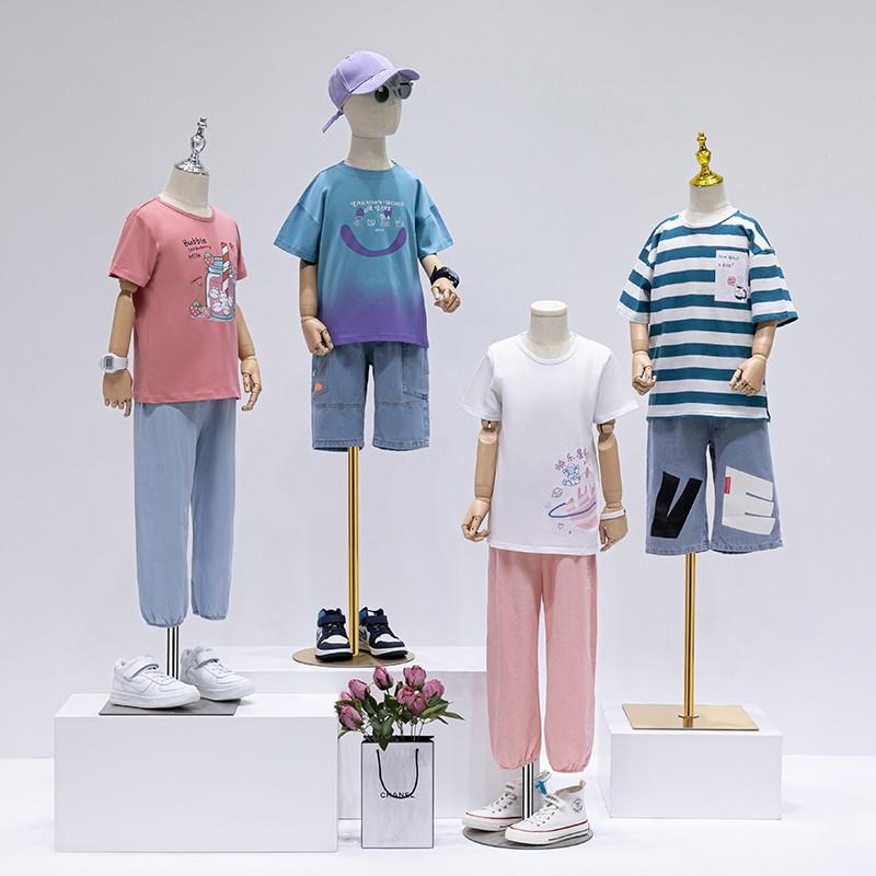 儿童模特架童装店模特道具半身人台全身人偶男女小孩童模展示架子