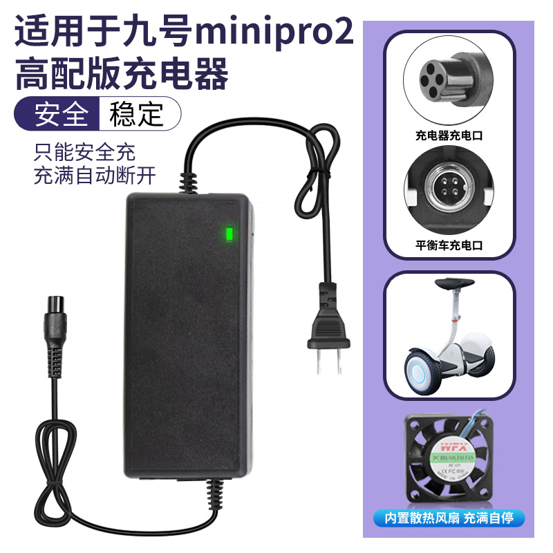 适用九号MinPro2平衡车充电器