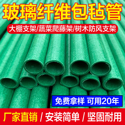 新型大棚支架玻璃纤维管农作物温室骨架立柱高强度包毡搭架遮阳网