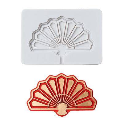 中式团扇扇子中国结硅胶模具