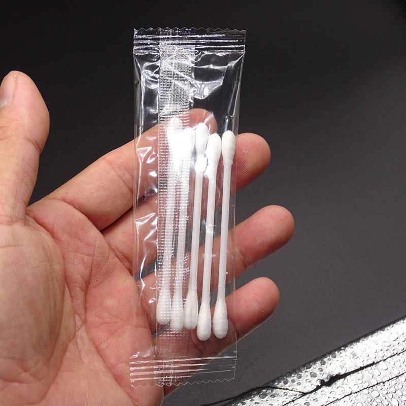 5支袋装棉签胶棒糖果包装一次性便携棉签棒酒店护理包洗浴采耳棉