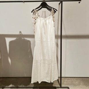 VM NY NB UR2025秋法式度假风贝壳海螺装饰吊带连衣裙长裙女潮ins