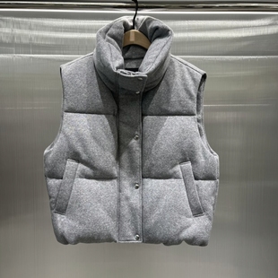 VM NY NB UR2025冬时尚百搭外套立领绗缝马甲背心羽绒服上衣女ins