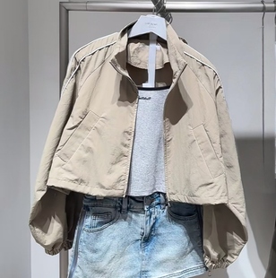 现货运动风套装VM NY NB UR2025秋百搭撞色条纹防晒外套半身短裙