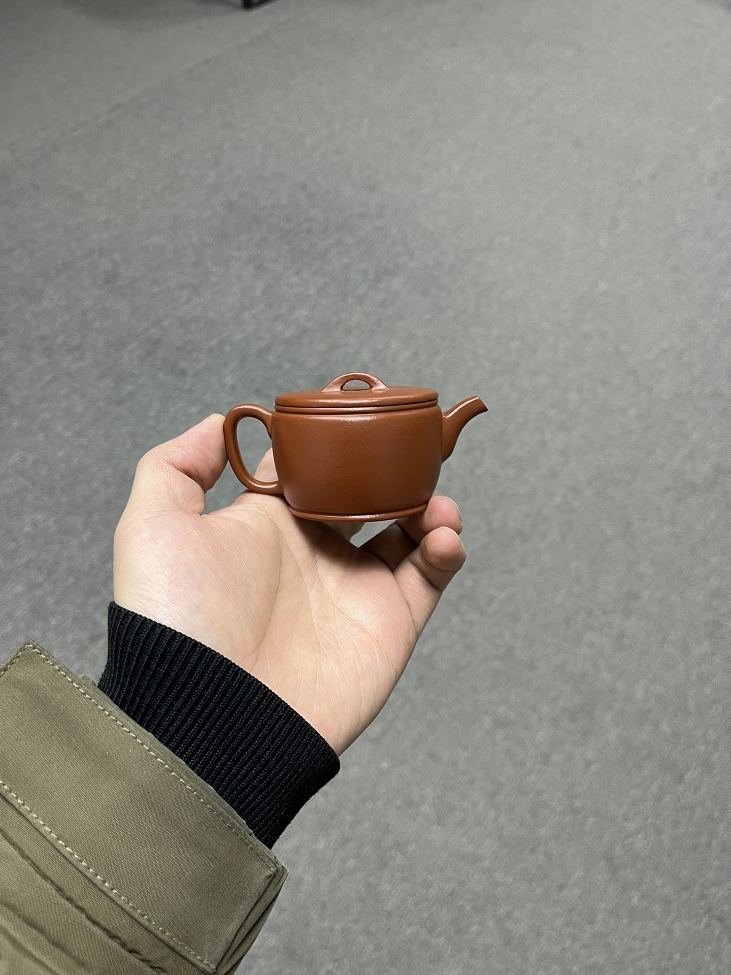闪购 宜兴迷你紫砂壶朱泥汉瓦90CC家用手工泡茶壶紫砂功夫茶具
