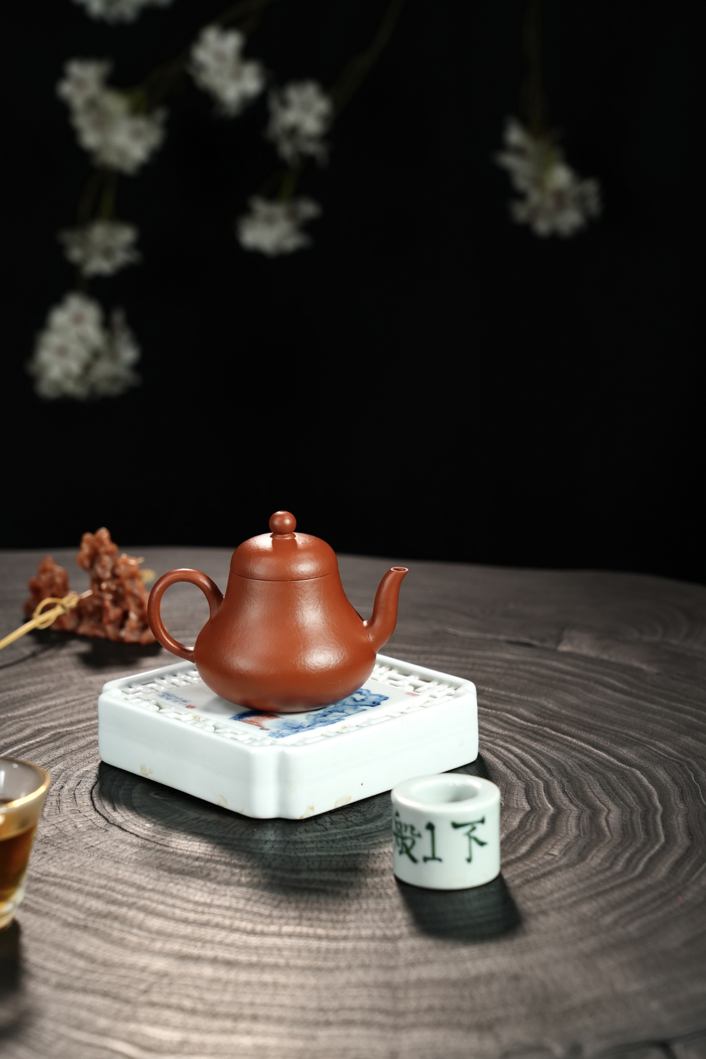 闪购 宜兴紫砂壶朱泥思婷壶130CC家用小号泡茶壶紫砂手工茶具茶壶