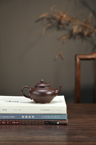 闪购 宜兴紫砂壶全手工老紫泥笑樱壶260CC家用紫砂泡茶壶茶具茶壶