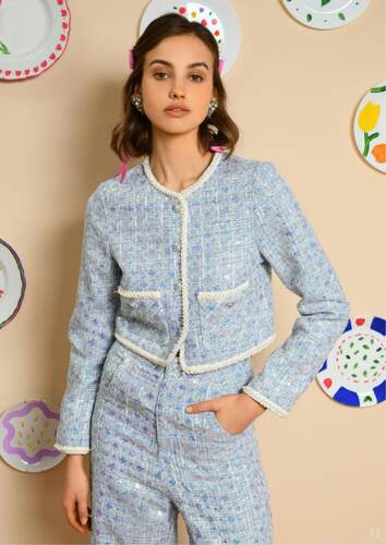 【折】Sister Jane 2026  Windmill Tweed夹克外套蓝裤子白短裤