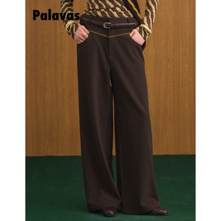 【新品】Palavas巴士底韵律多穿长裤知识分子风高腰休闲裤女原创