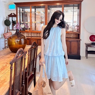 HSU ESTER 提花水母背心连衣裙 折