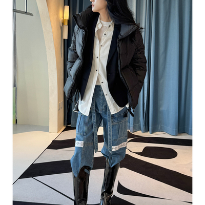 【清货折】 SJYP 韩国设计师品牌 羽绒服西装二合一 外套 白鹅绒