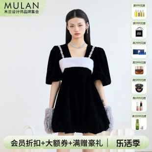 2RSS春夏新泡泡袖 MIYO NAMAS 娃娃裙羊羔毛小可爱百搭抹胸 折