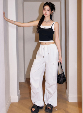 Three Quarters 24夏季圆领短袖T恤水洗棉立体口袋工装裤木兰合集