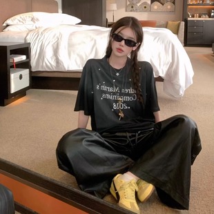 烫钻黑色渐变短袖 2025SS Martin Andrea