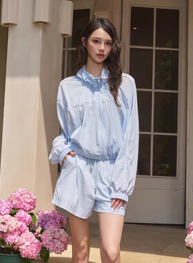 Three Quarters25SS薄荷绿户外防紫 外线可调节外套短裤