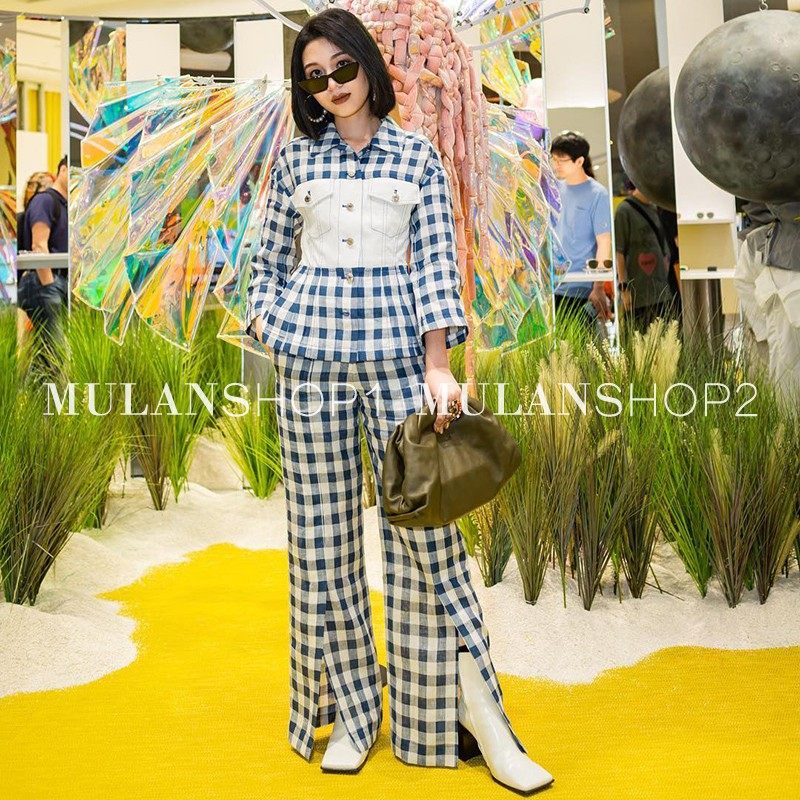 【清货折XSS】SJYP春夏新款时尚格子复古格子拼色上衣/膝盖裙女,女装/女士精品,时尚套装,淘宝优惠券,粉丝福利购,淘宝优惠卷