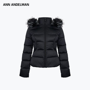【现货】ANN ANDELMAN 25AW可拆卸毛领收腰显瘦不臃肿羽绒服女短