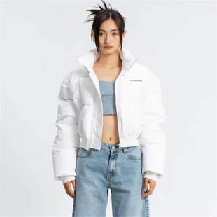 【折】ANN ANDELMAN 22新款气质设计款白色短款羽绒面包服