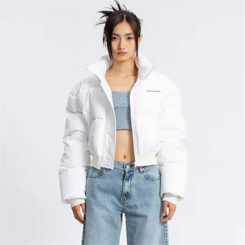 【折】ANN ANDELMAN 22新款气质设计款白色短款羽绒面包服
