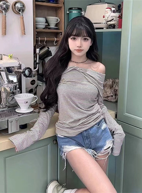 Andrea Martin24夏季新款灰色扭结披肩上衣女原创设计木兰合集