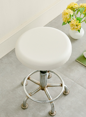 防水圆凳子套罩吧台转椅椅子套圆形美容美发凳套圆坐垫弹力保护套