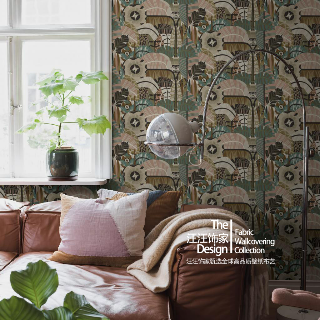 瑞典原装进口hypnotic safari 抽象迷幻森林催眠野生动物园壁纸