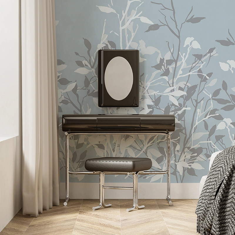 画境 twine 垂下的枝叶 夜晚剪影倒影 客厅卧室书房定制壁画墙纸