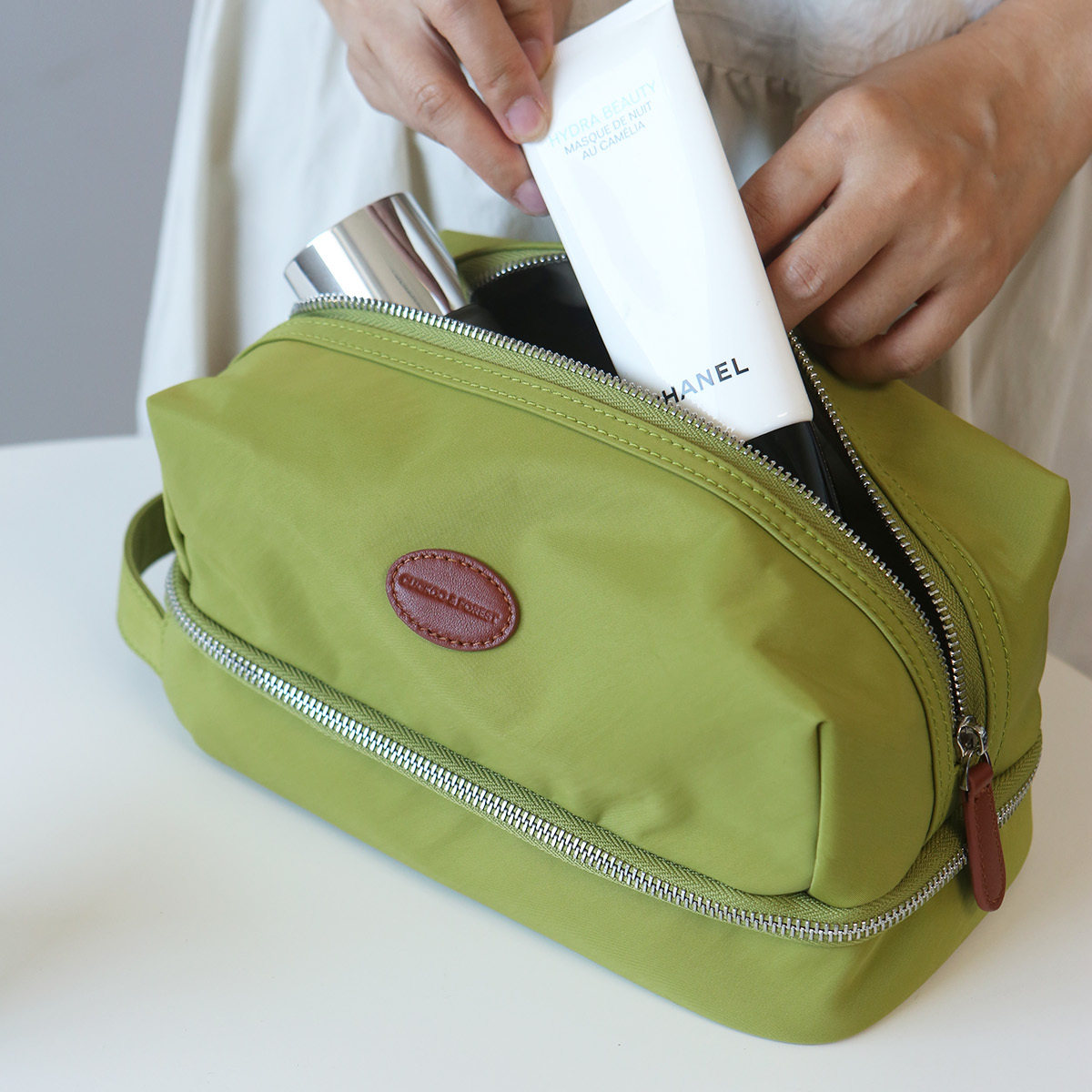 山叩X布谷森林联名款洗漱包尼龙干湿分离化妆包旅行大容量收纳包