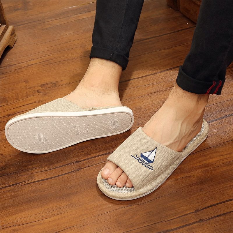 gạch lát sàn Hàn Quốc dép nam mùa hè linen nhà mùa hè và phụ nữ vài nhà trong nhà dép trượt và dép đi trong nhà nữ