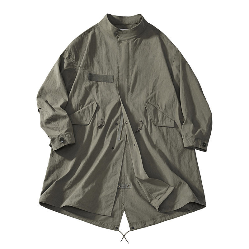 DRIVESTRAIGHT 25AW支线军事工装M65长款风衣夹克休闲宽松外套男