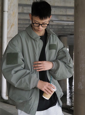 UTIMUS× Drive Straight联名CWU-45P飞行夹克加厚棉服翻领外套男