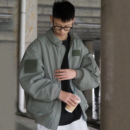 UTIMUS× Drive Straight联名CWU-45P飞行夹克加厚棉服翻领外套男