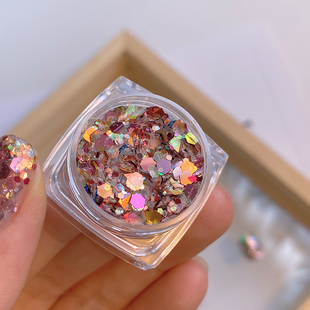 乐园系列韩国大亮片putone putone马戏团气球混合原创美甲闪粉