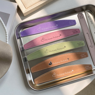 耐用砂条putone putone水洗本甲打磨抛光修型美甲海绵搓条套装 薄