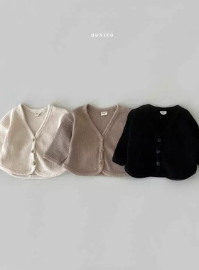 BBABBA韩版儿童春款外套小童男女童华夫格外套婴幼儿上衣宝宝衣服