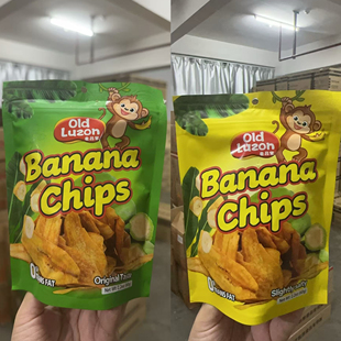 old Luzon老吕宋香蕉片菲律宾进口薄脆香蕉干脆片淡咸味果干零食