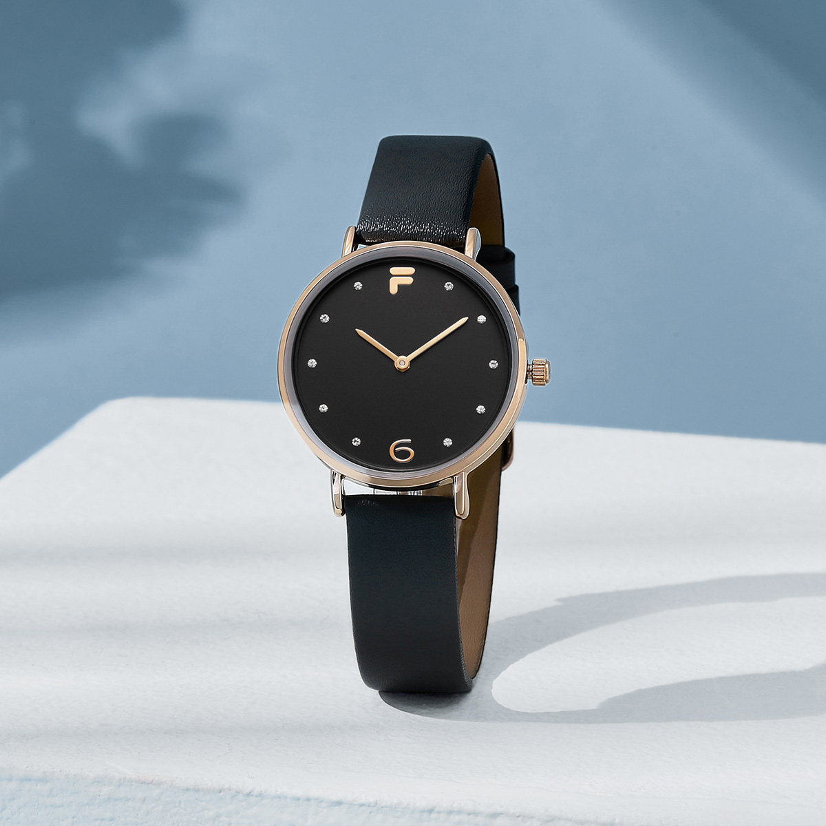 fila斐乐手表官方正品时尚简约女士防水精致小巧皮带石英腕表6160