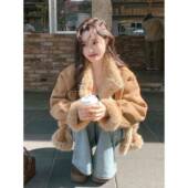 新款 20好2QDK5冬季 高托档超看加厚女丝绒摩车 连身服装 卡其皮草式