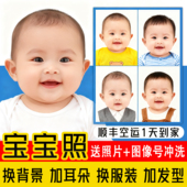 广州深圳新生婴儿宝宝数码 护照修图社保证件相片回执 港澳通行证