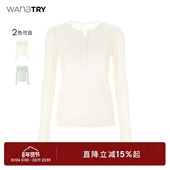 try亨利领修身 针织衫 新品 wana 大姐姐风韩系气质女款 上显瘦内搭