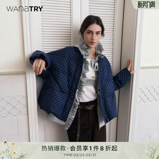 try 女装 云朵零压 新款 保暖外套上衣 90绒白鸭绒羽绒服冬季 wana