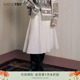 简约休闲韩系女裙 新款 wana try抽绳A摆白色设计感半裙2025冬季