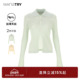 温柔感休闲女款 wana 上衣 2025春季 新款 try翻领修身 气质感针织衫