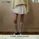 wana 短裙 try甜美俏皮低腰蕾丝边蓬蓬裙纯棉半裙减龄显瘦A字女款