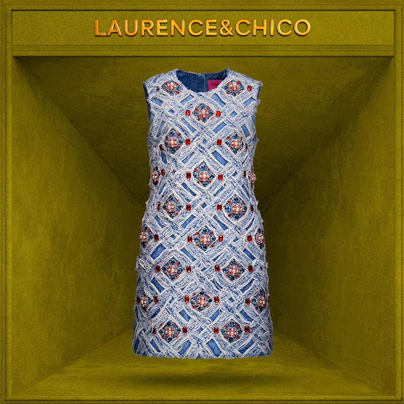 Laurence&Chico牛仔重工连衣裙